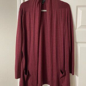 Talbots, Rich Burgundy, Merino Wool Sweater, Size L